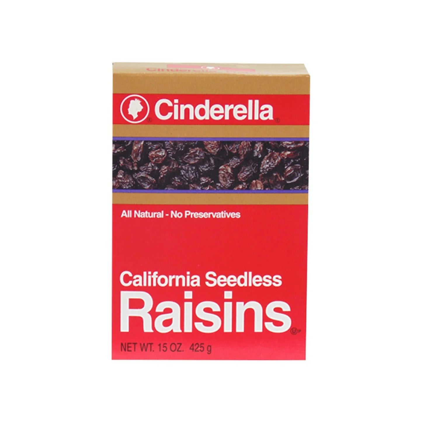 Cinderella Golden Seedless Raisins No Preservatives 8 oz
