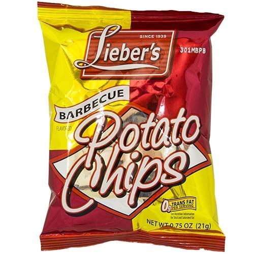 Lieber's Barbecue Potato Chips de 0.75 oz