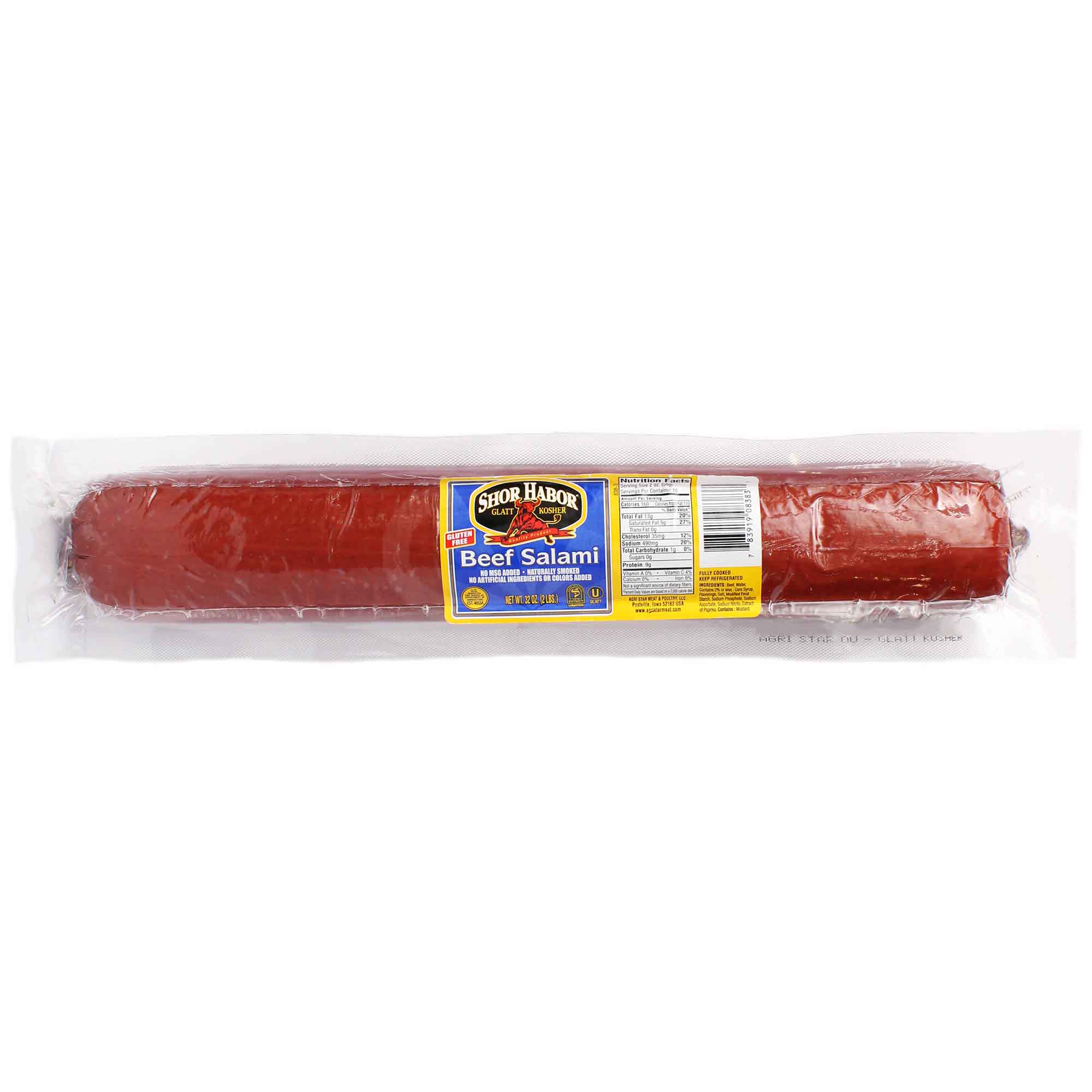 Shor Habor Beef Salami 2 lb