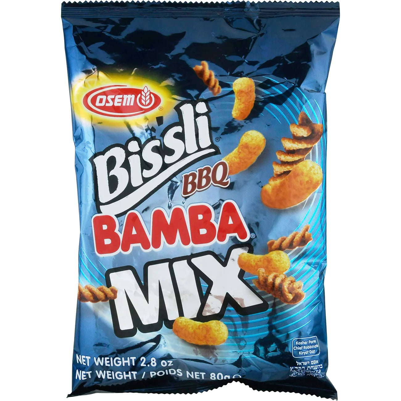 Osem Bissli BBQ Bamba Mix 2.8oz Kosher Parve