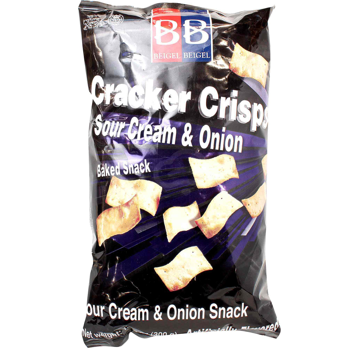 B&b Beigel Beigel Cracker Crisps Sour Cream & Onion Kosher Parve 2.12 oz