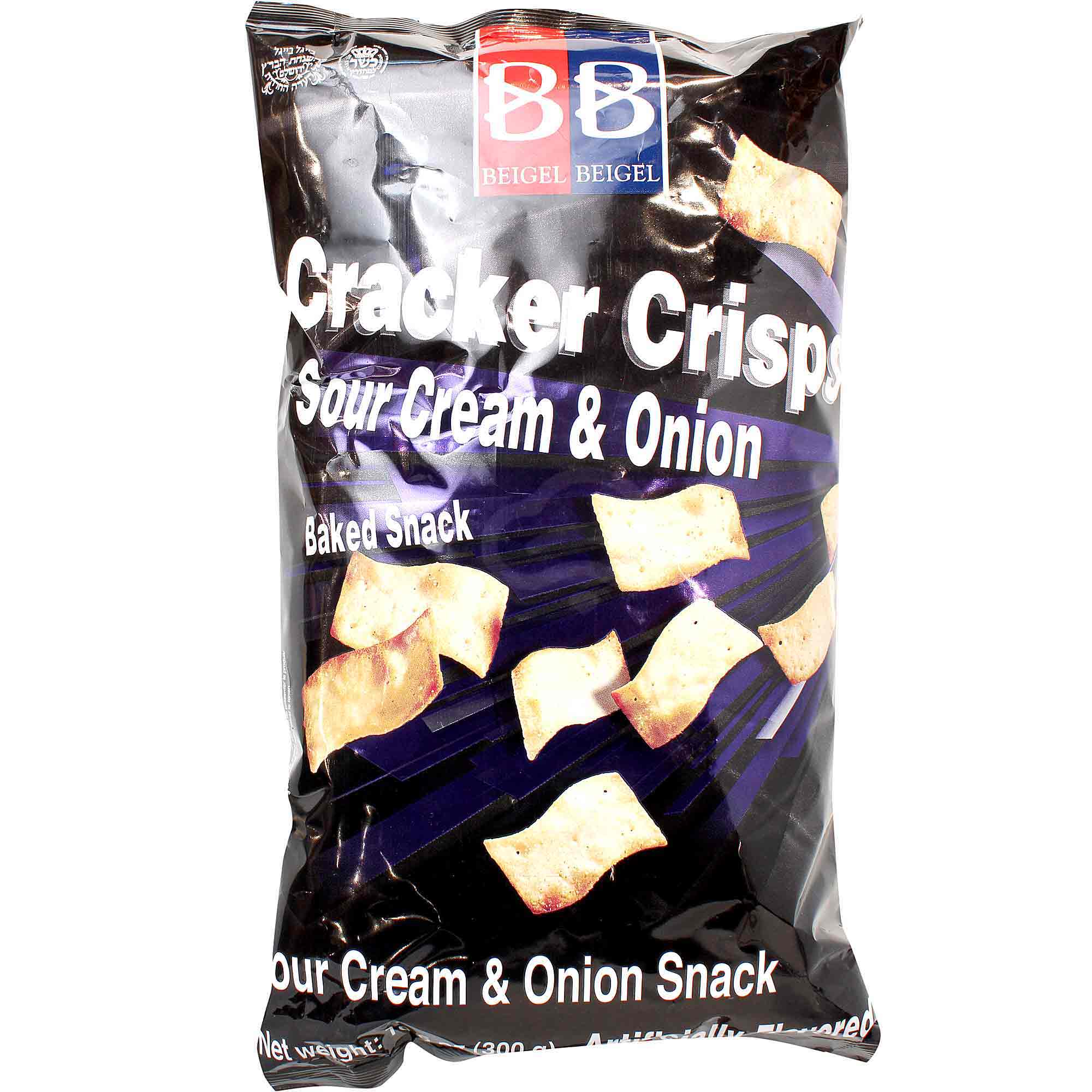 B&B Beigel Beigel Cracker Crisps Sour Cream & Onion Kosher Parve 2.12 oz