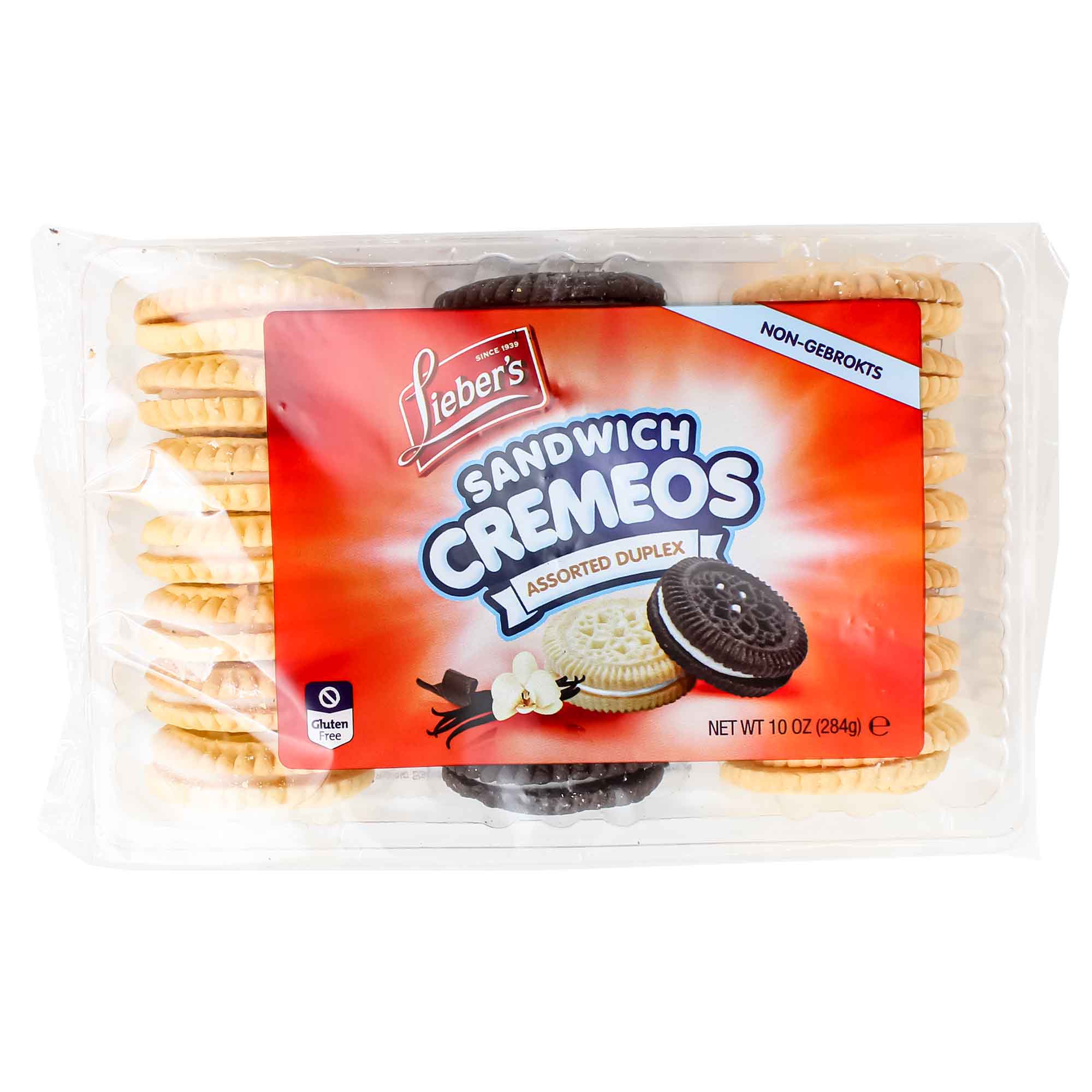 Lieber's Sandwich Cremeos Assorted Duplex 10 OZ