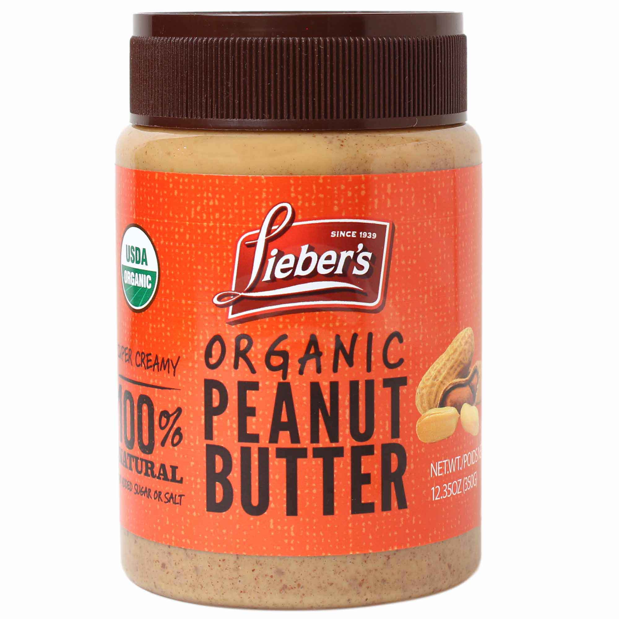 Lieber´s  Organic Peanut Butter 12.35OZ