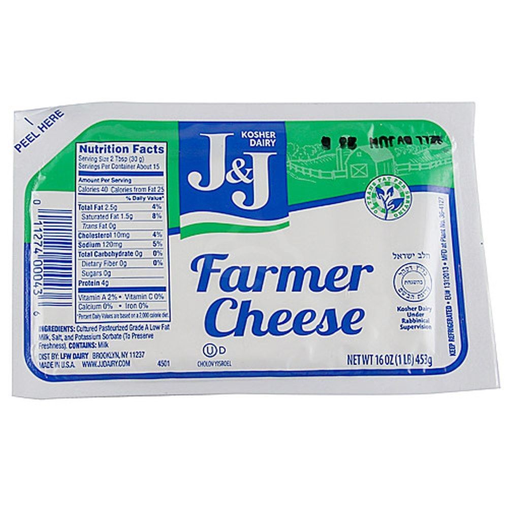 J&j Farmers Cheese 1 lb