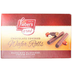 Lieber´s Chocolate Covered Wafer Rolls & Hazelnut Flavored Cream Filled   Kosher Parve 3.8 oz