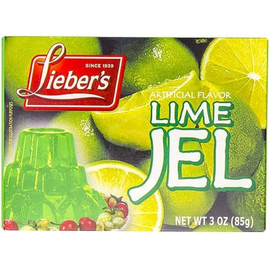 Gelatina de lima Liebers 3 oz