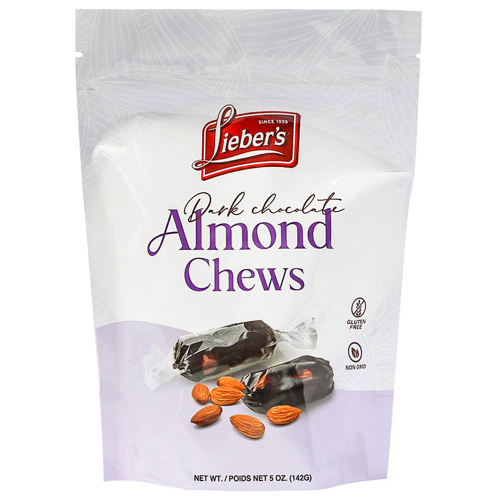 Masticables de almendras y chocolate negro Liebers