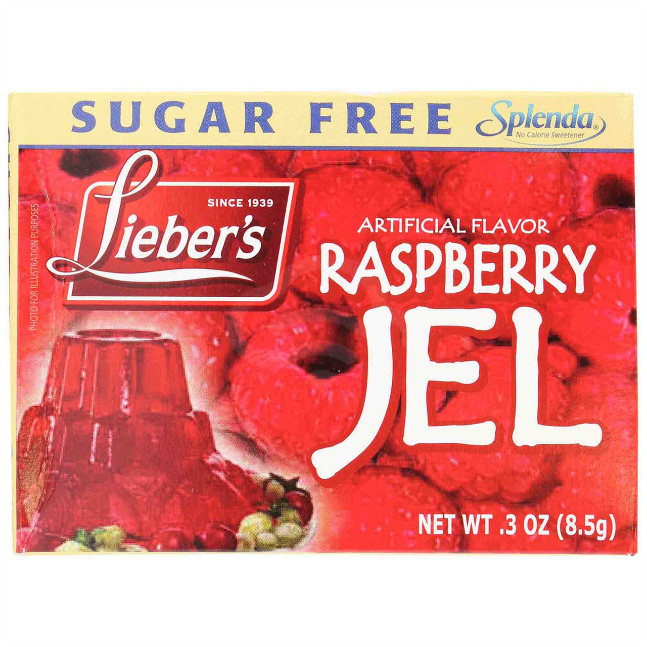Gelatina de frambuesa Liebers sin azúcar