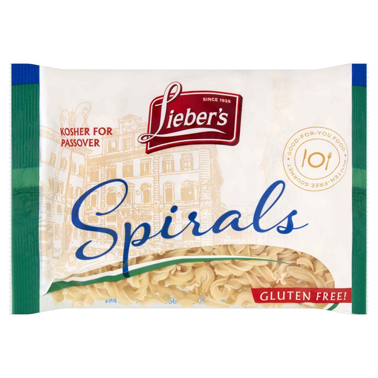 Espirales Liebers sin gluten