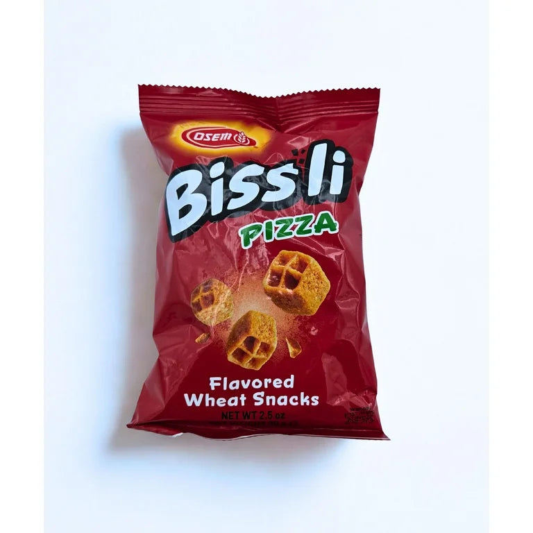 Bissli Pizza Flavored Wheat Snacks Kosher Parve 1.2 oz