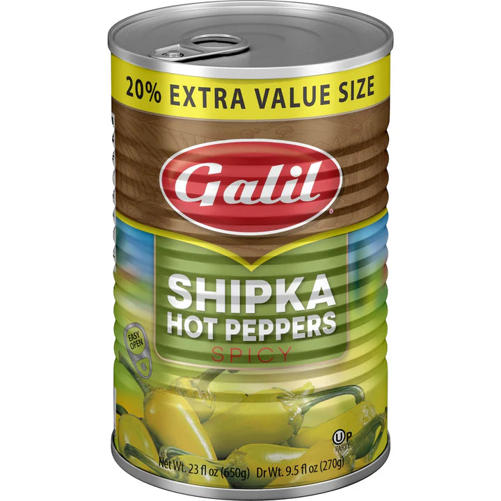 Galil Shipka Hot Peppers 20% Extra Values Size 23oz