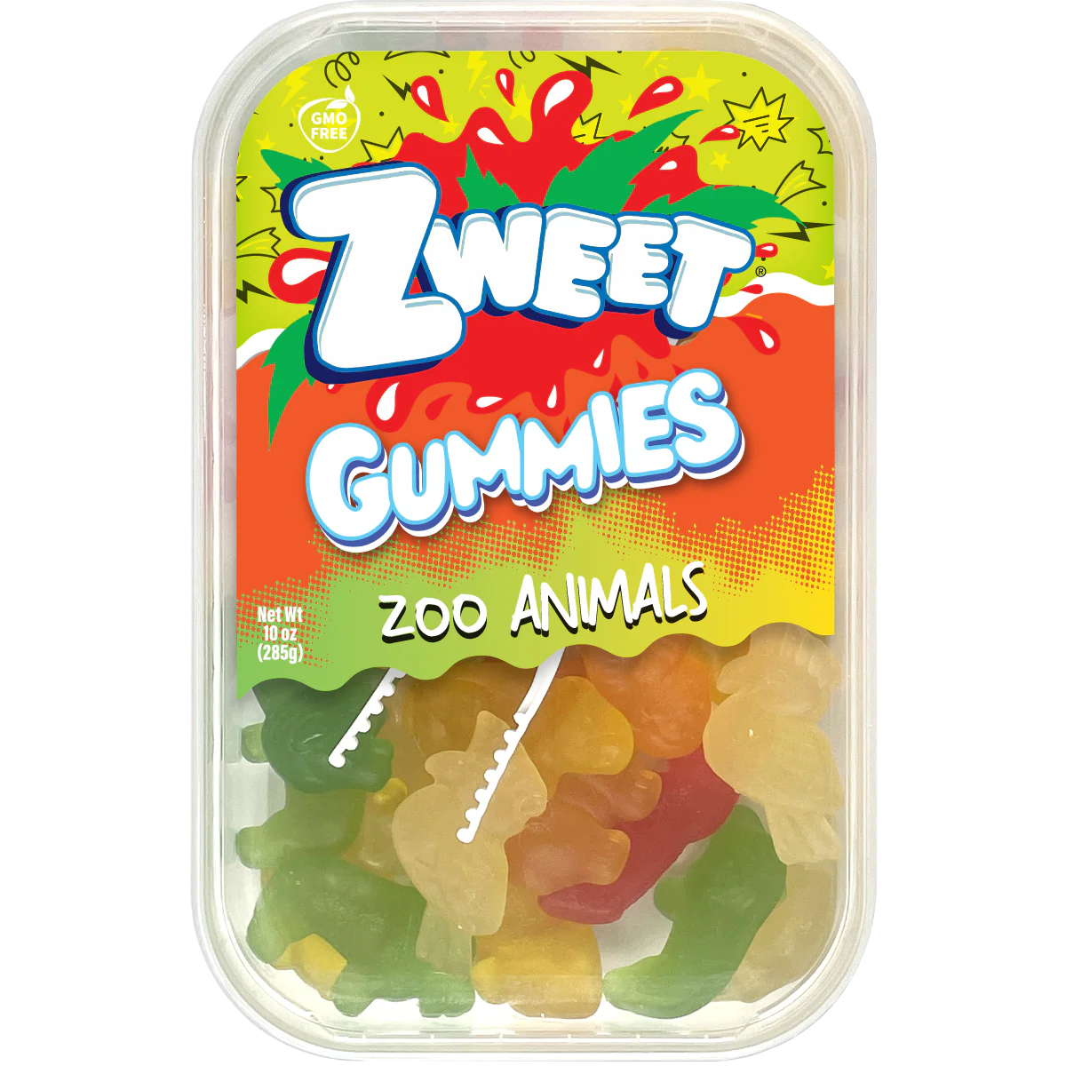 Zweet Gummies Zoo Animales Cars 10 oz
