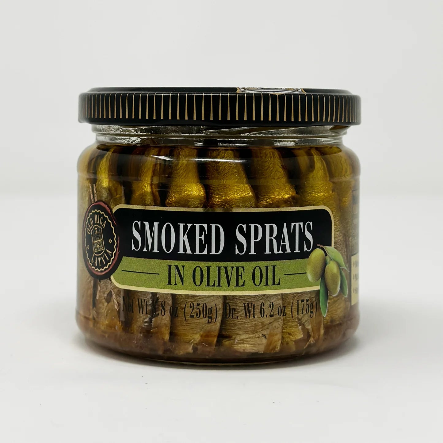 OLD RIGA Smoked Sprats in Oil (glass jar) 250g