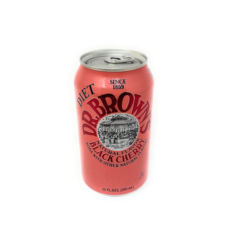 Diet Dr Brown's Black Cherry 355 mL