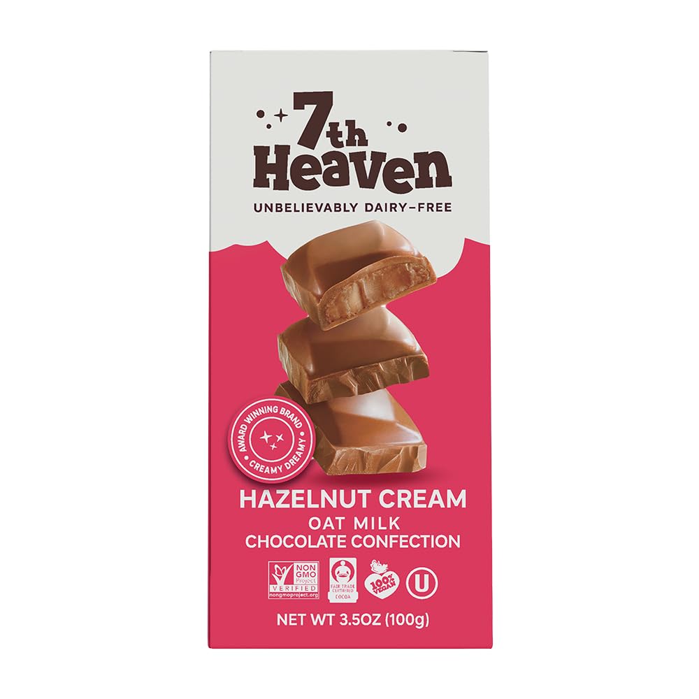 7th Heaven Hazelnut Cream Oat Milk Chocolate 3,5 oz