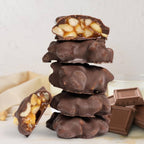 Kleins Naturals Chocolate Coated Delicacies Mini Caramel Almond Clusters Kosher Parve 142g