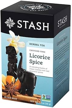 Stash Herbal Tea Caffeine Free Licorice Spice Kosher Parve