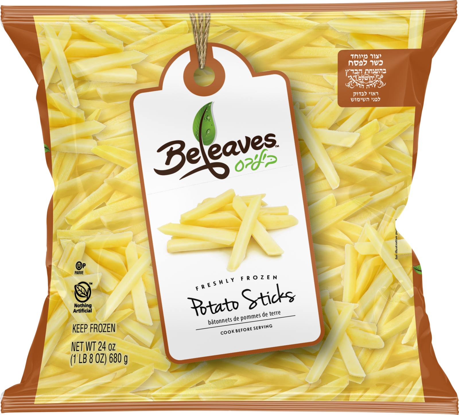 Beleaves Potato Sticks 24 oz