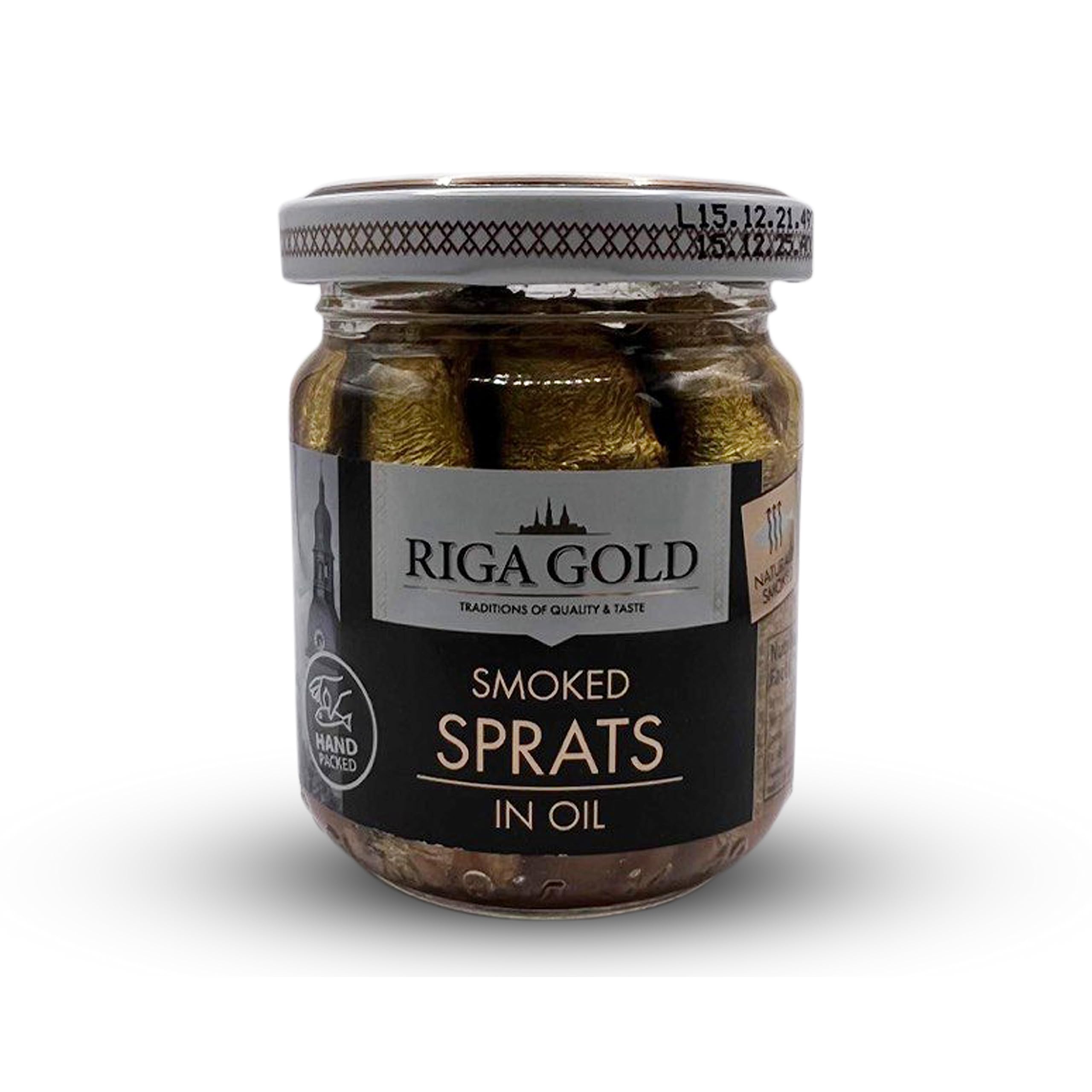 Riga Gold Smoked Sprats in Oil 100g