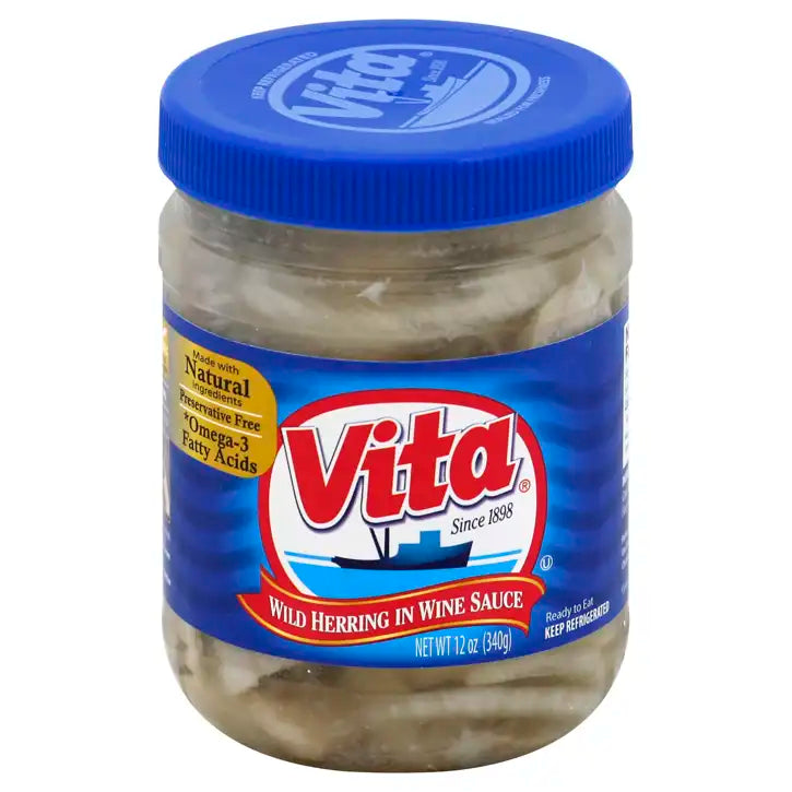 Vita Wild Herring in Wine Sauce 340g