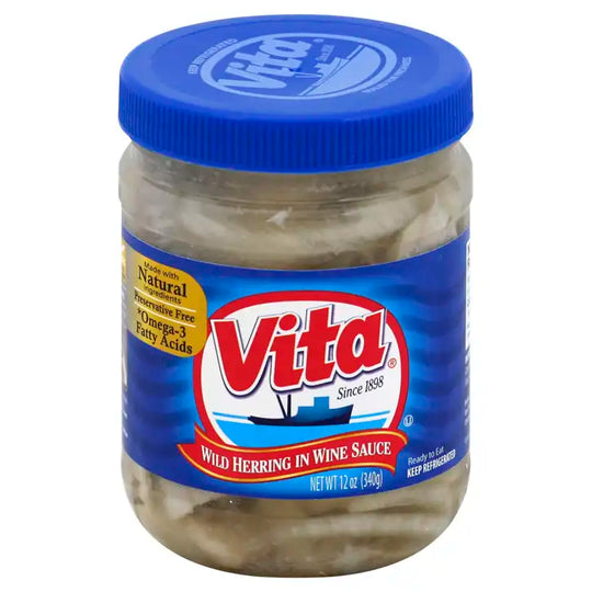 Vita Wild Herring in Wine Sauce 340 g