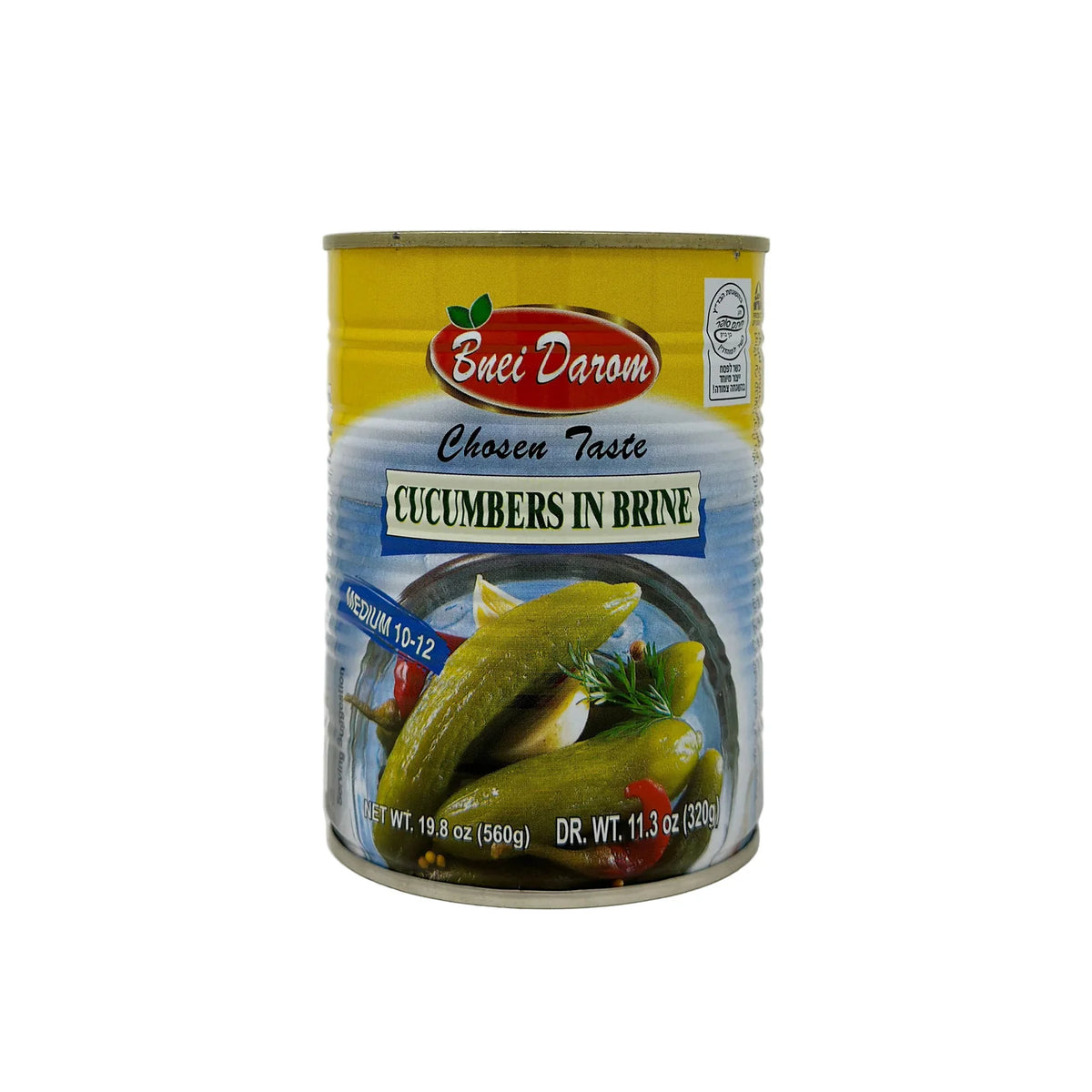 Bnei Darom Cucumbers In Brine 10-12 19.8 oz