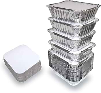 Bandejas de Aluminio Pequena 750ml Con Tapa