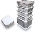 Bandeja de Aluminio Rectangular 1.15 litros Con Tapa
