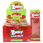 Zweet Sour Belts Strawberry Kosher Parve 7oz