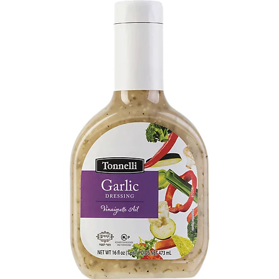 Tonelli Garlic Dressing  Vinagrette 16 oz