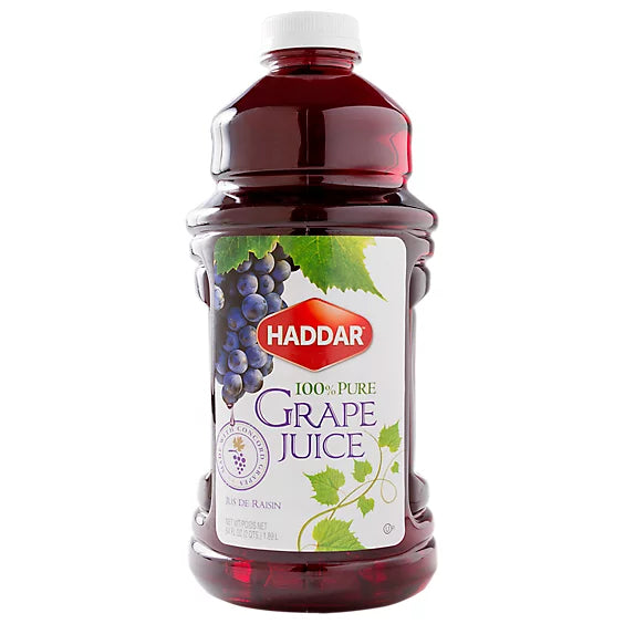 Haddar Grape Juice 64 oz