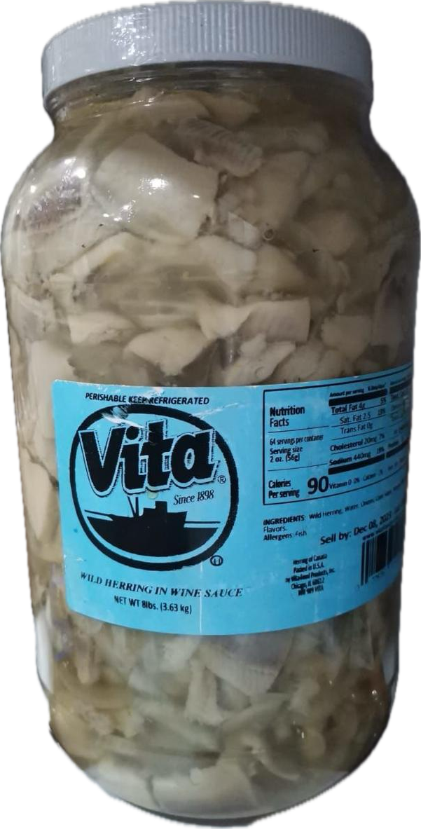 Vita Herring in Wine Sauce 8lbs