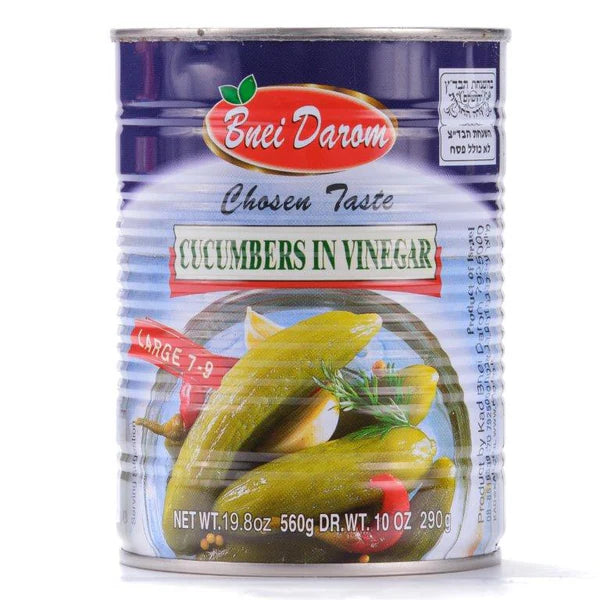 Bnei Daron Cucumbers In Vinegar 7-9 19.8 oz