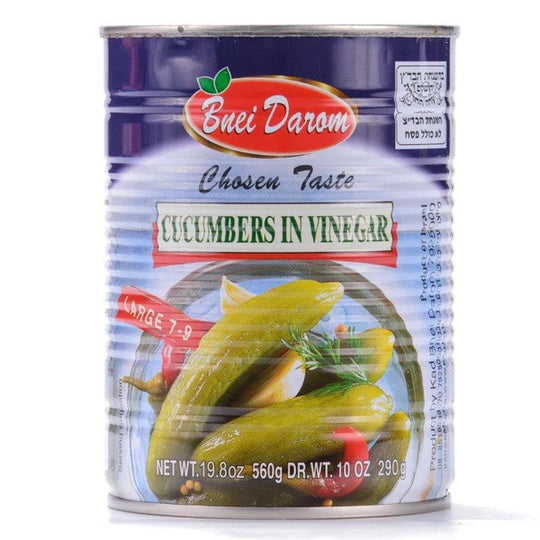 Bnei Darom Cucumbers In Vinegar 7-9 19.8 oz