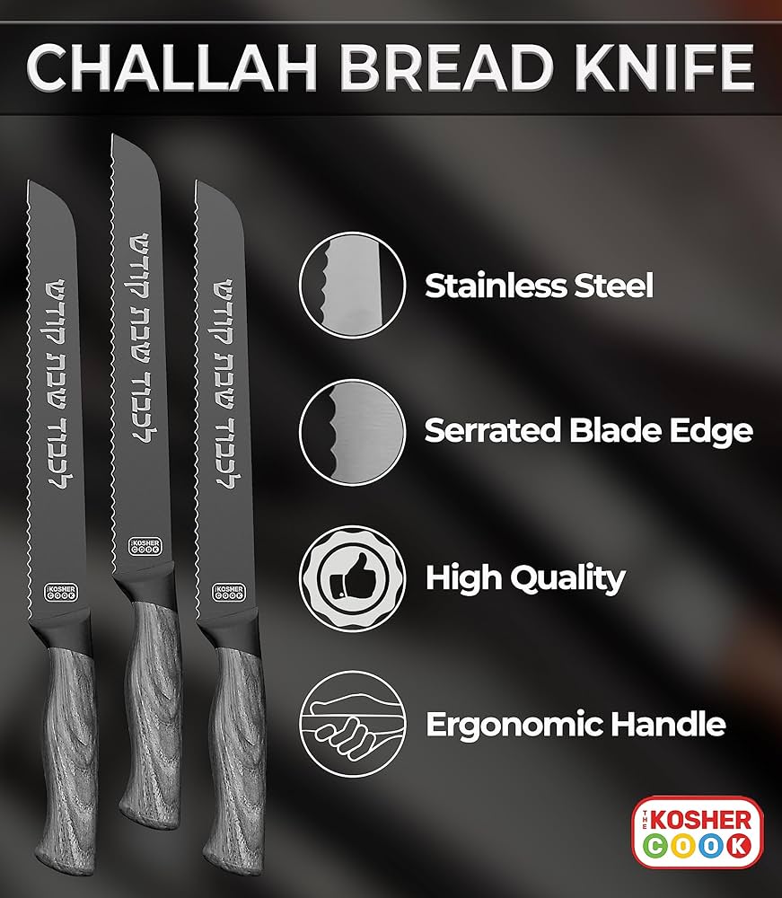 Kosher Cook Challah Knives Ele