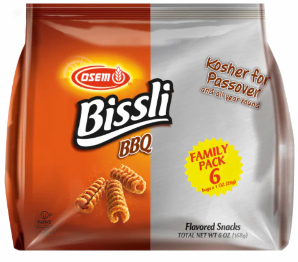 Osem Bissli BBQ Family Pack 6 unid