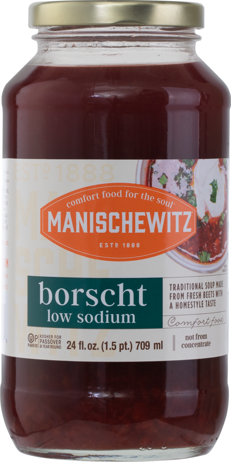 Manischewitz Borscht Low Sodium 24 oz