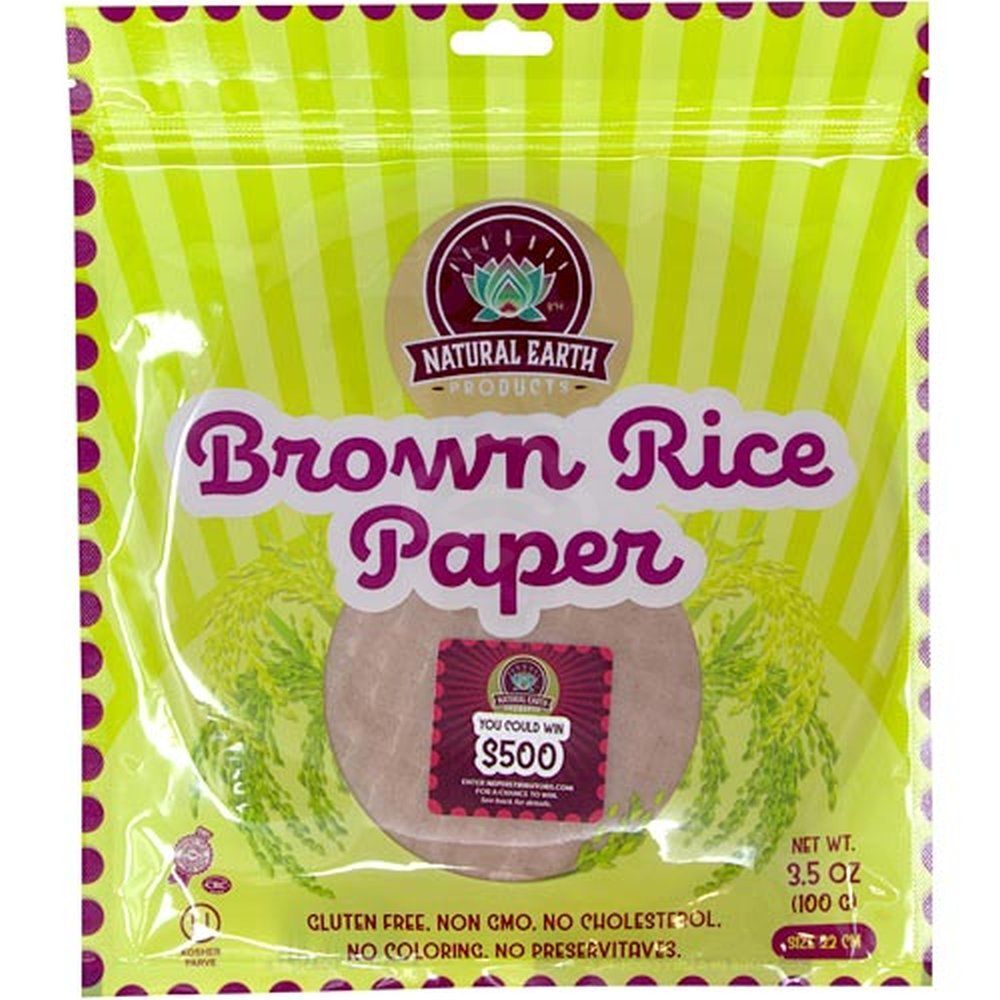 BROWN RICE PAPER NATURAL EARTH 3.5 OZ