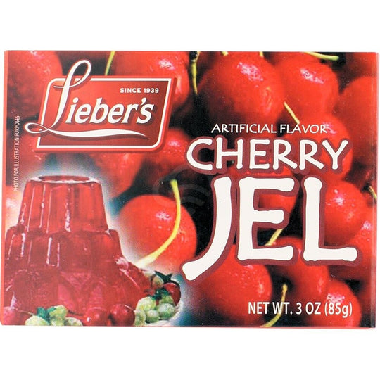 Gelatina de Cereza Lieber's, 3 oz