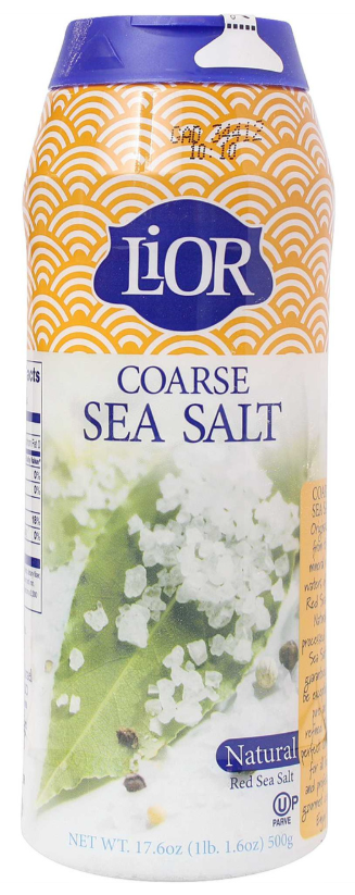 Lior Coarse Sea Salt 17.6 oz All Natural Kosher Salt