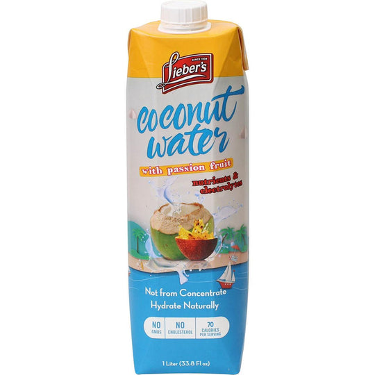 Agua de coco Lieber's con maracuyá 1 L