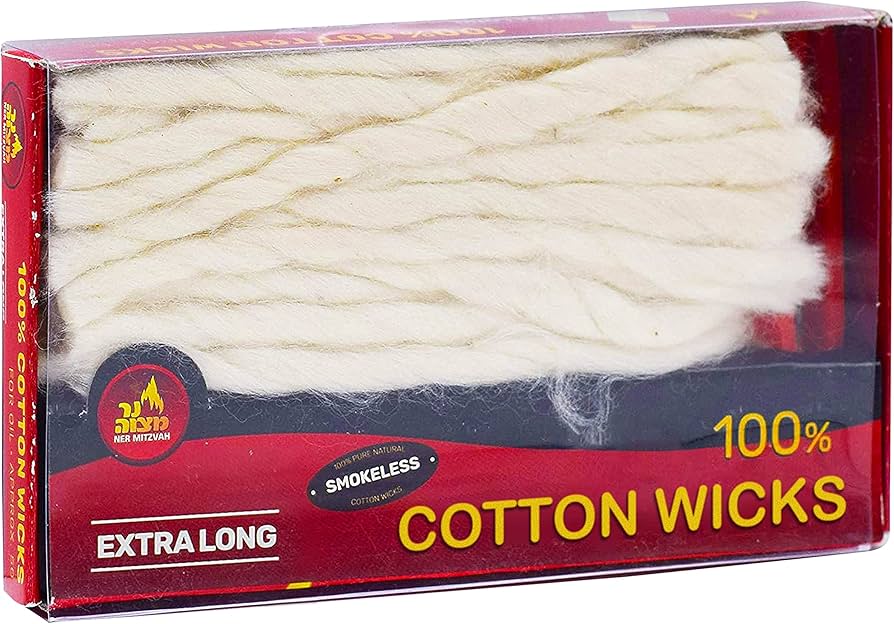 Cotton Wicks Ner Mitzvah