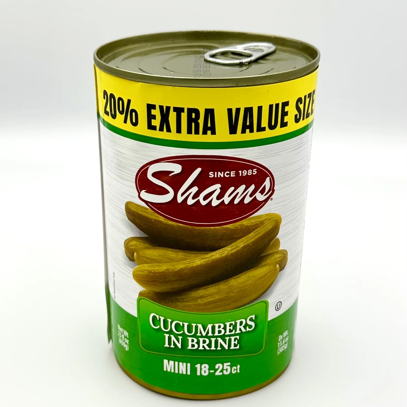 Cucumbers in Brine Mini 18-25 CT Shams 385g