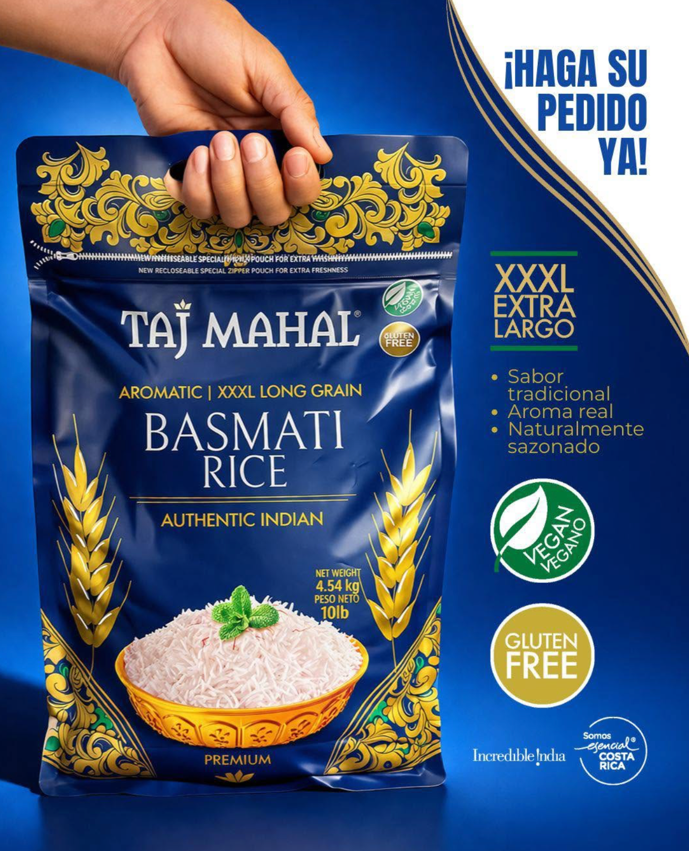 Basmati Rice Authentic Indian 10 Lb
