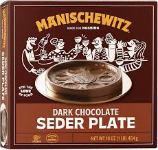 PLATO DE SEDER DE CHOCOLATE NEGRO MANISCHEWITZ