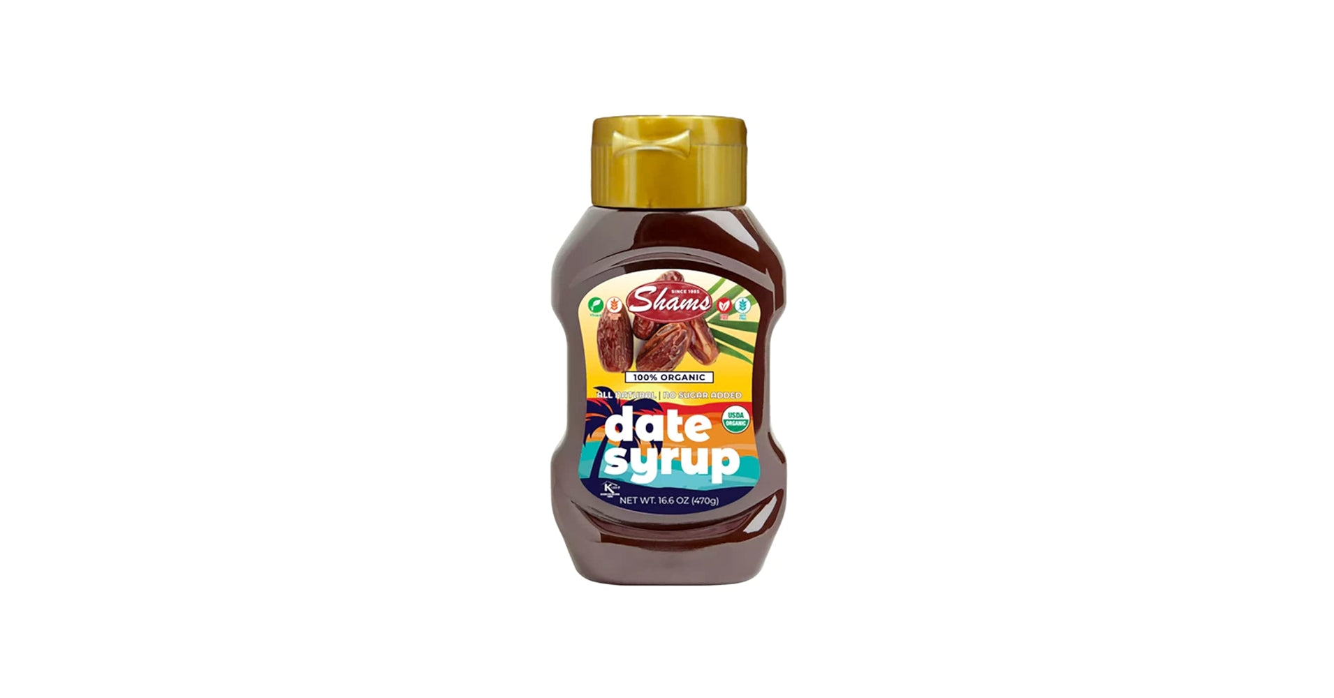 Shams Date Syrup 100%Organic 16.6 0z 470gm