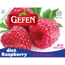 GEFEN DIET RASPBERRY JELLO 0,35 ONZAS