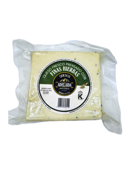 Queso Fresco Prensado Adelaida Con Finas Hierba 220 gr