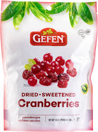 GEFEN DRIED SWEET CRANBERRIES de 10 onzas